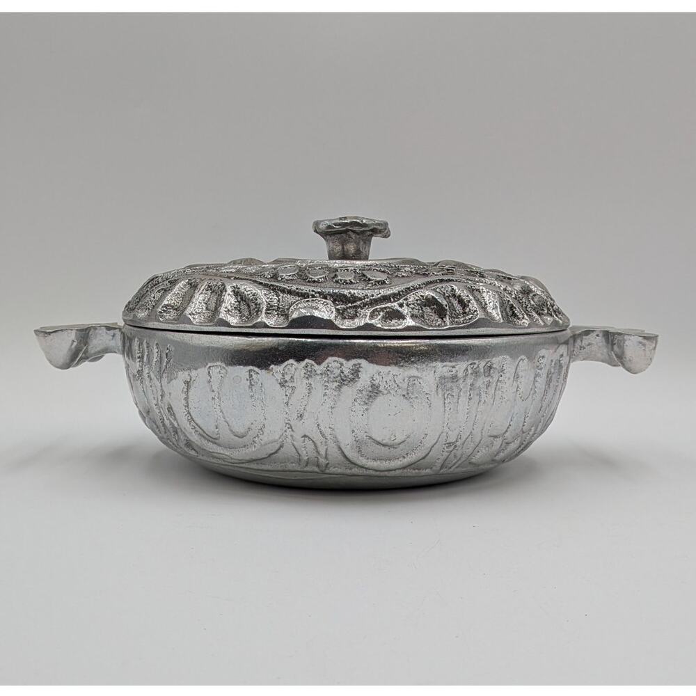 Vintage Don Drumm Original Cast Aluminum Covered Casserole Dish 10" EUC